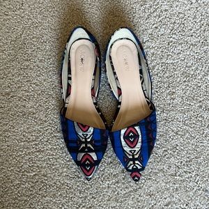 J. crew pointed tow flats size 6.5